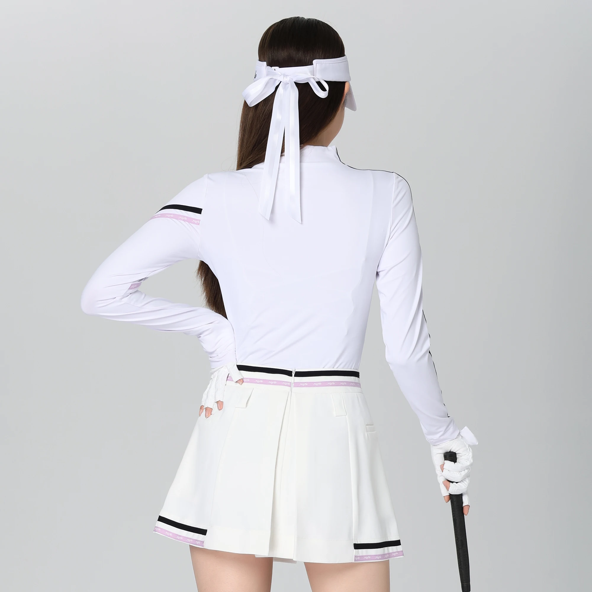 Golf Women's Autumn Long Sleeved Anti Pilling High-quality Versatile Fashion Short Skirt Outdoor Leisure Sports