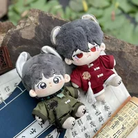 Vêtements de poupée en coton de 20cm, costume de quatre grandes bêtes de Style chinois ancien, tenue de poupée Kawaii sans attribut pour figurines de collection 3