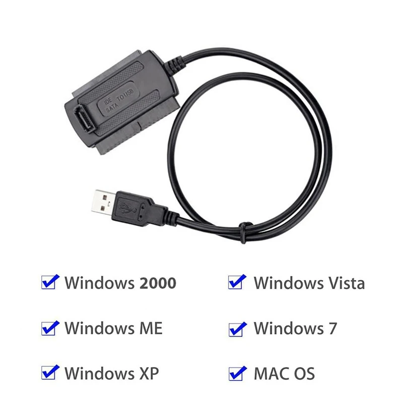 USB 2.0 IDE S-ATA 2.5 3.5인치 하드 드라이브 HDD 컨버터 어댑터 케이블