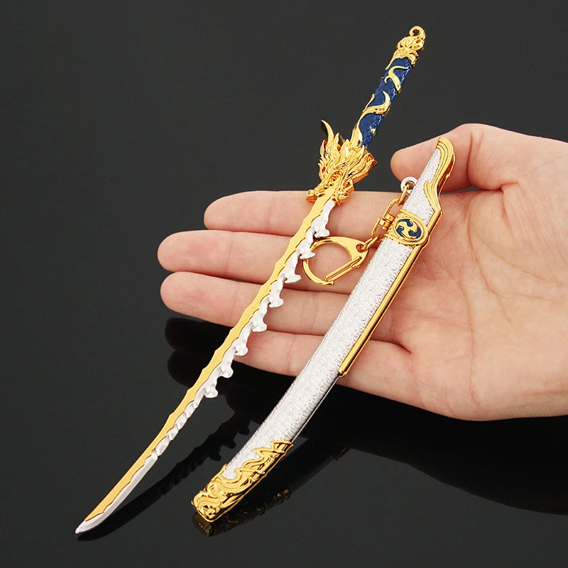 Naraka:Bladepoint Muramasa Katana Game Keychain Swords Butterfly Knife  Katana Justina Gu Weapon Model Boy Gift