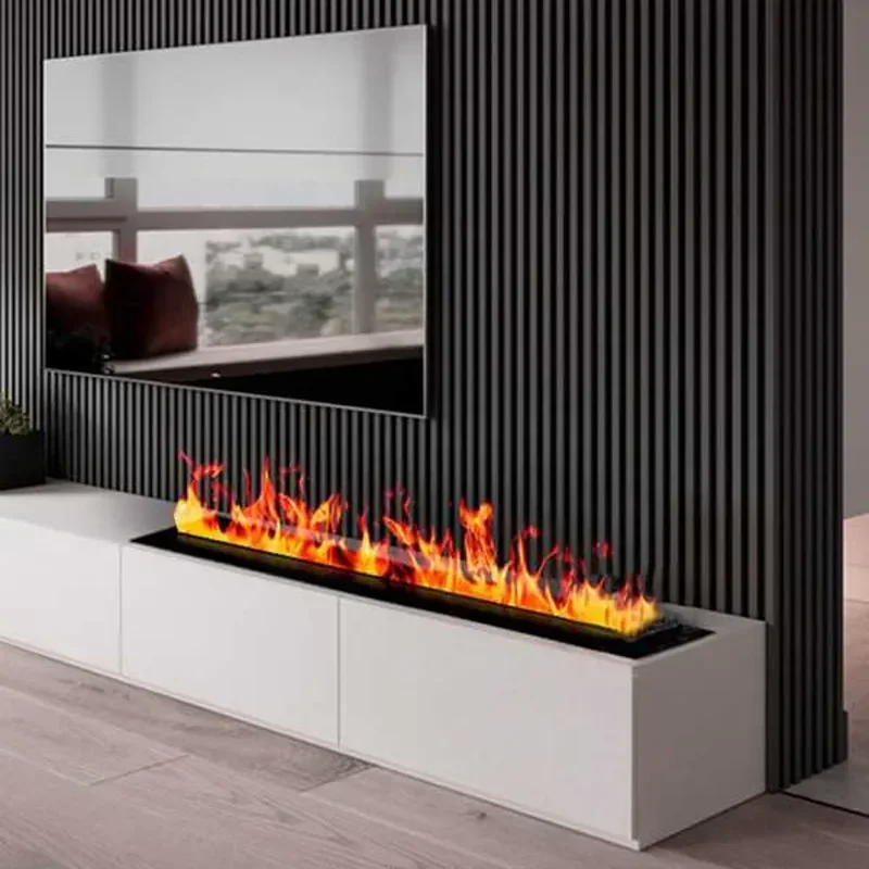 

Modern remote control electric fireplace Mute water mist electric decorative fireplace humidifier power 3d flame steam fireplace