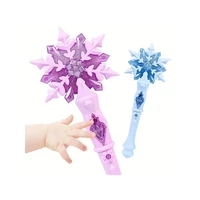Princess Snow Wand Toy Fairy Girls Glowing Wands Christmas Halloween Children Toys Snowflake Light Sound Sticks Kid Cosplay 4