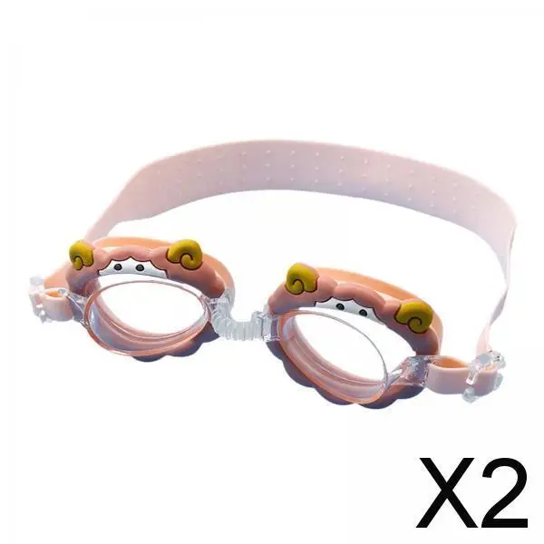 

2X Swimming Goggles Teenager Child 2-12 Years Old Fashion for