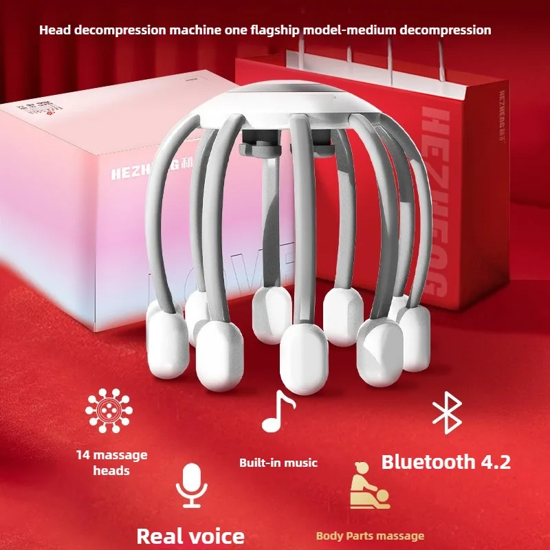 مدلك لفروة الرأس الكهربائي التلقائي بالكامل لاسلكي...