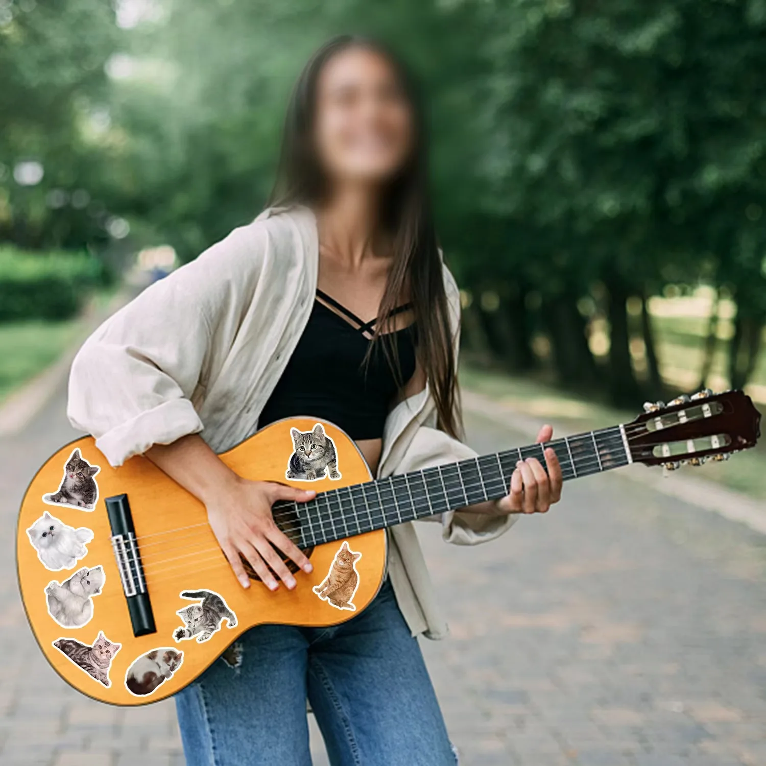 Nuovi Adesivi Per Gatti 2024 200 Fogli Per Telefono Cellulare Tazza D'Acqua Computer Laptop Decorazione Di Cancelleria Adesivi Per Gatti Carini Imperm