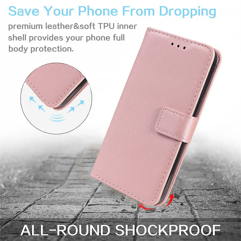 Til iPhone 16 6 7 8 X XS XR 11 12 13 14 15 Plus Mini Pro Max Ensfarget Lommebok-deksel Til iPhone SE 2020 Magnetisk Flip Lærdeksel_voghion.com