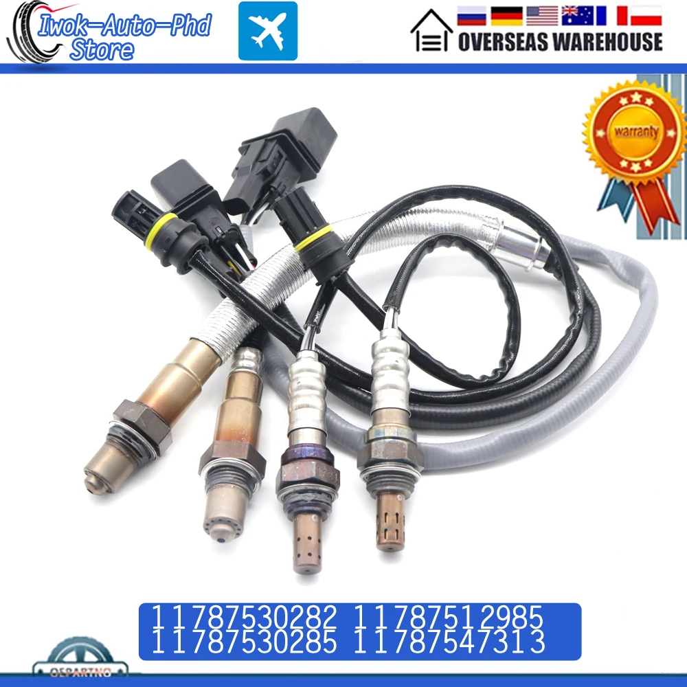Кислородный датчик Lambda O2 11787530282 11787512985 11787530285 выше и ниже по потоку для BMW E87 120i E90 320i 320si E91, 11787547313