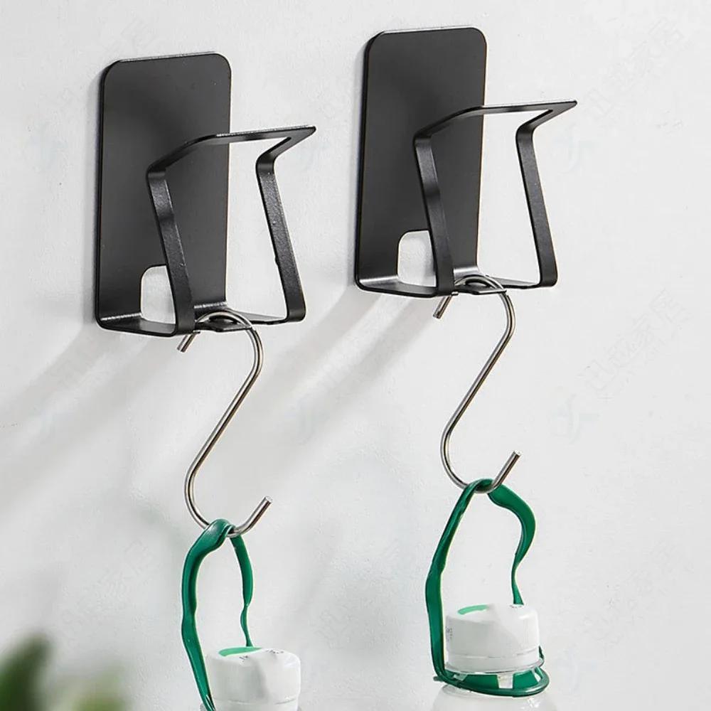 Toothpaste Storage Wall Rack Toothbrush Holder Mouthwash Cup Hanger Punch-free Aluminum Bathroom Accessories cup storage holder toothbrush cup bathroom organizer