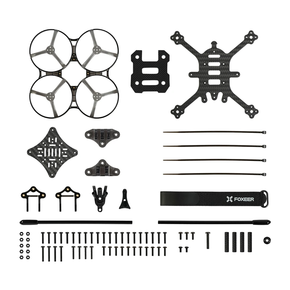 Foxeer Foxwhoop 35 142mm 3.5inch T700 Carbon Fiber Unbreakable Cinewhoop Frame For FPV Mini Freestyle Drones Vista HD Analog
