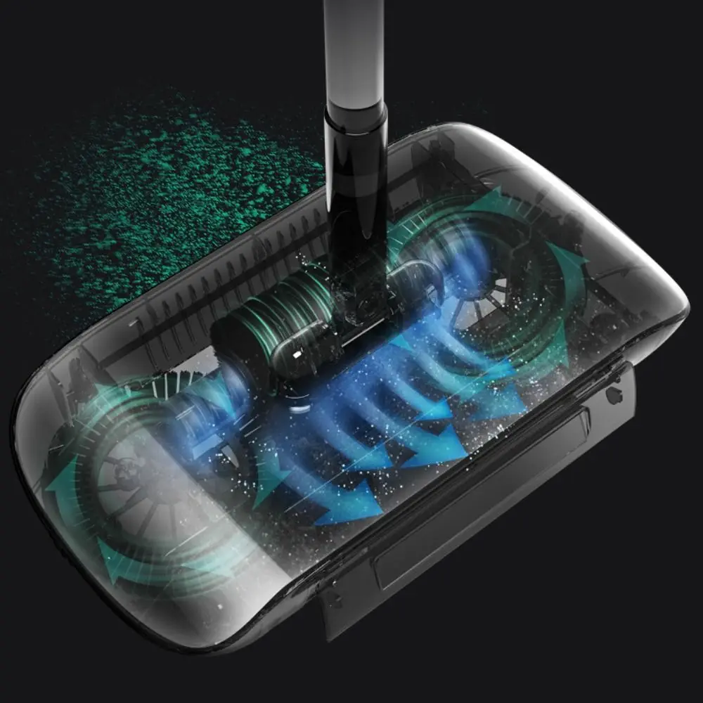 Description Picture 4 of itemHome Handheld Sweeping Machine Automatic Floor Sweeper Combination of Broom and Mop Hand Push Type Scoop Lazy Cleaning Tool