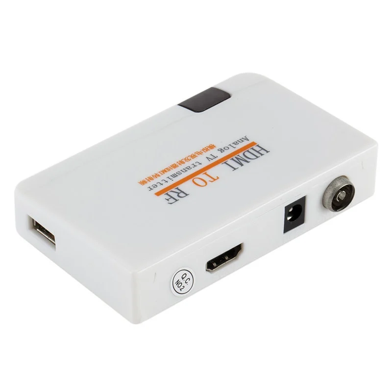 HDMI 호환 RF 동축 변환기, 디지털 신호-RF 아날로그 신호 TV 송신기 박스, 1080P HDMI-TV 변조기, EU/US 플러그