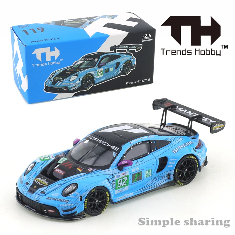 LeMans 24H Porsche 911 GT3 R Collectible 1:64 Scale Model Car