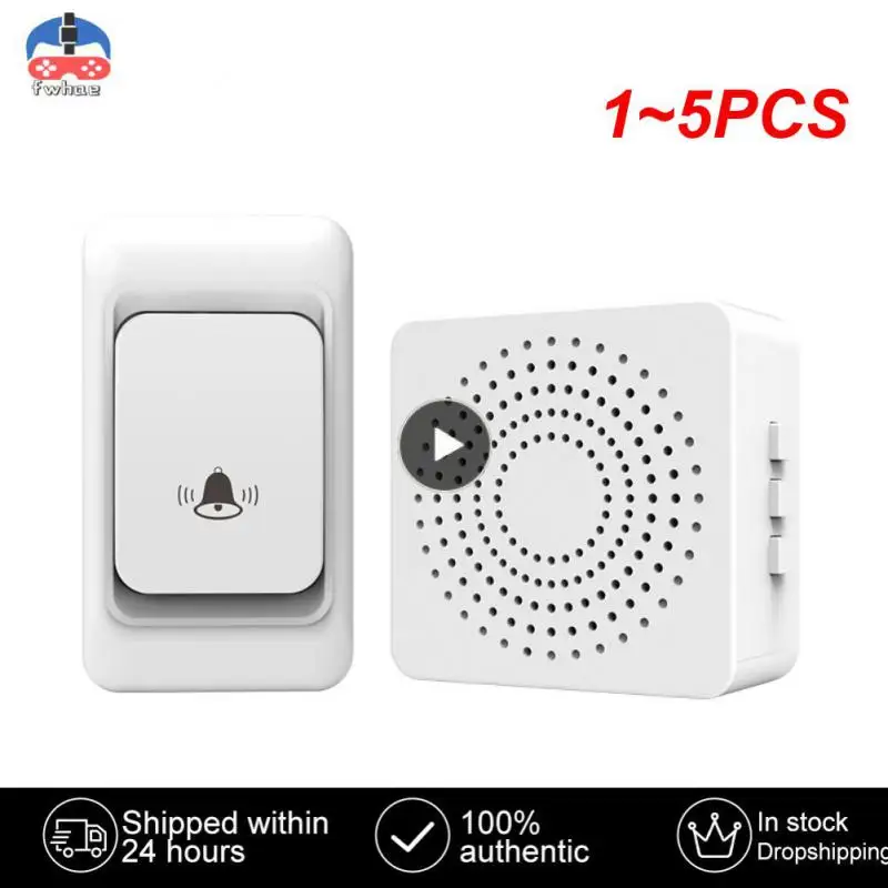 

1~5PCS Popular New Outdoor Wireless Doorbell Waterproof Buttons 150M Remote Home Smart Doorbell Plug Receiver 38 Rings Hot Sale