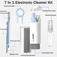 7-in-1 Computer Keyboard Cleaner Brush Kit Earphone Cleaning Pen For Headset iPad Phone Cleaning Tools Cleaner Keycap Puller Kit 2