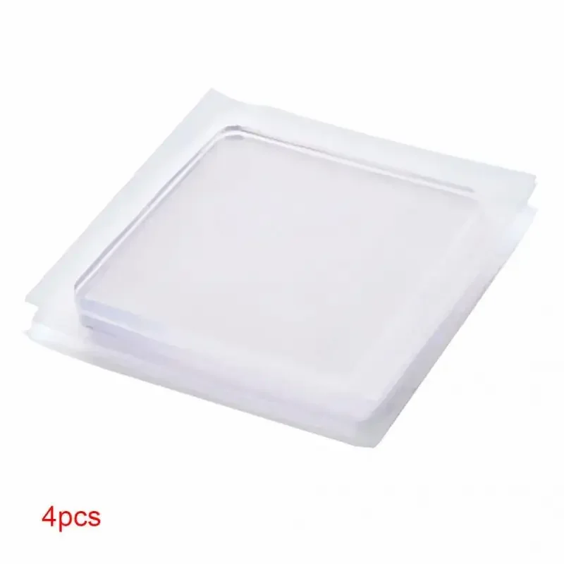 4pcs Anti Vibration Non-Slip Mat Washing Machine Silicone Pad Multifuncational Transparent Place Mats Home Bathroom Portable