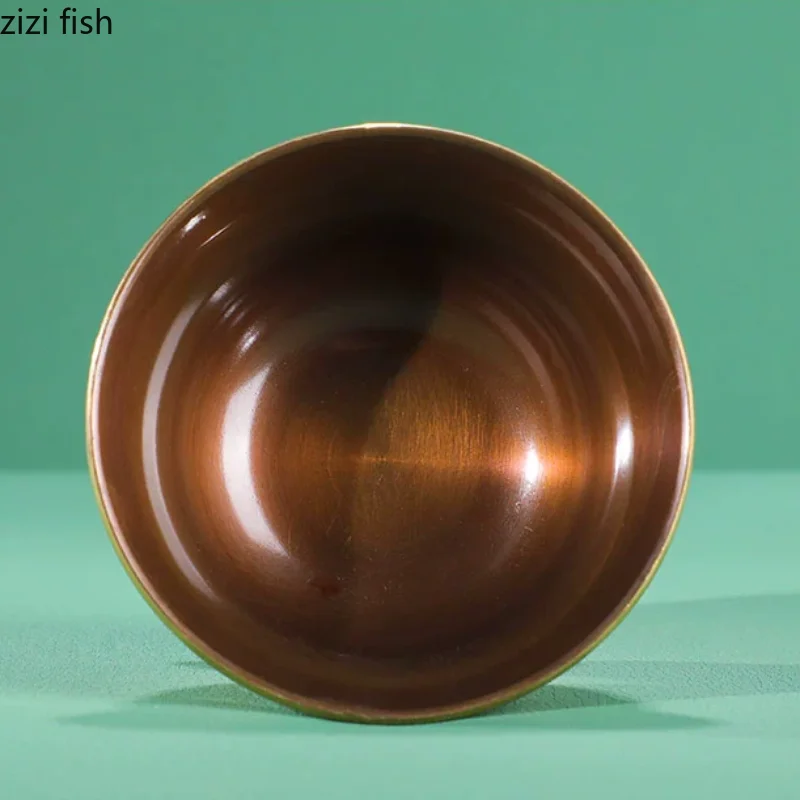 Tibetan Buddha Bowls Copper Water Purifying Cups Decorative Cup Holy Water Cup Buddhist Supplies Dharma Cup Sacrificial Vessel 4