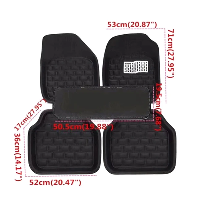 Forbell Car Mats Thickened PVC Universal Footpad Cuttable Car