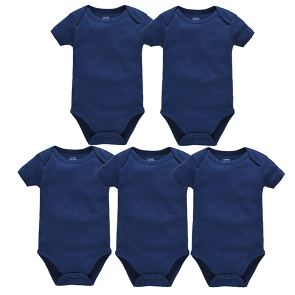 Kavkas Baby Boy Clothes 3 5 Pcs/Set 100% Cotton Summer Girls Bodysuit Short Sleeve Newborn 0-3M Clothing 5