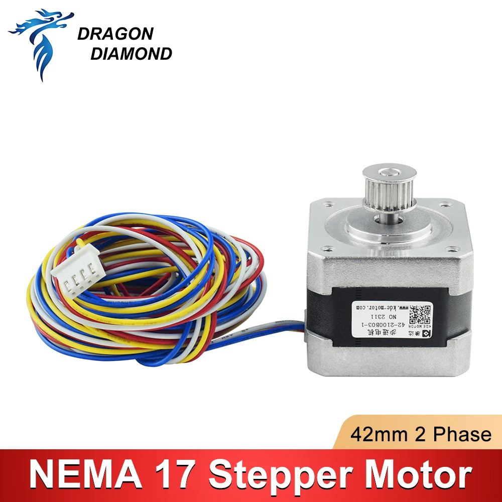 Moteur Pas à Pas Nema17 17HS4401 – Pour Imprimante 3D, 4 Broches, Alliage Robuste, Silencieux, Compact