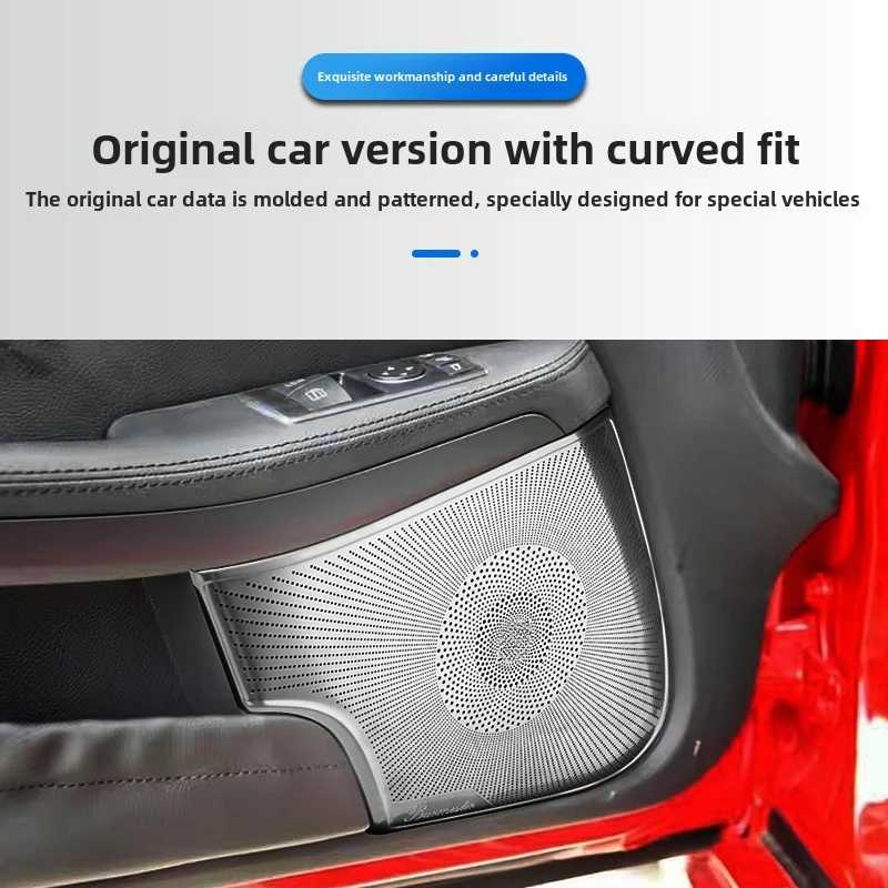 메르세데스-벤츠 2011-2012 R172 SLK200 2016-2019 W197 SLC300 260 인테리어 수정 도어 스피커 메쉬 커버