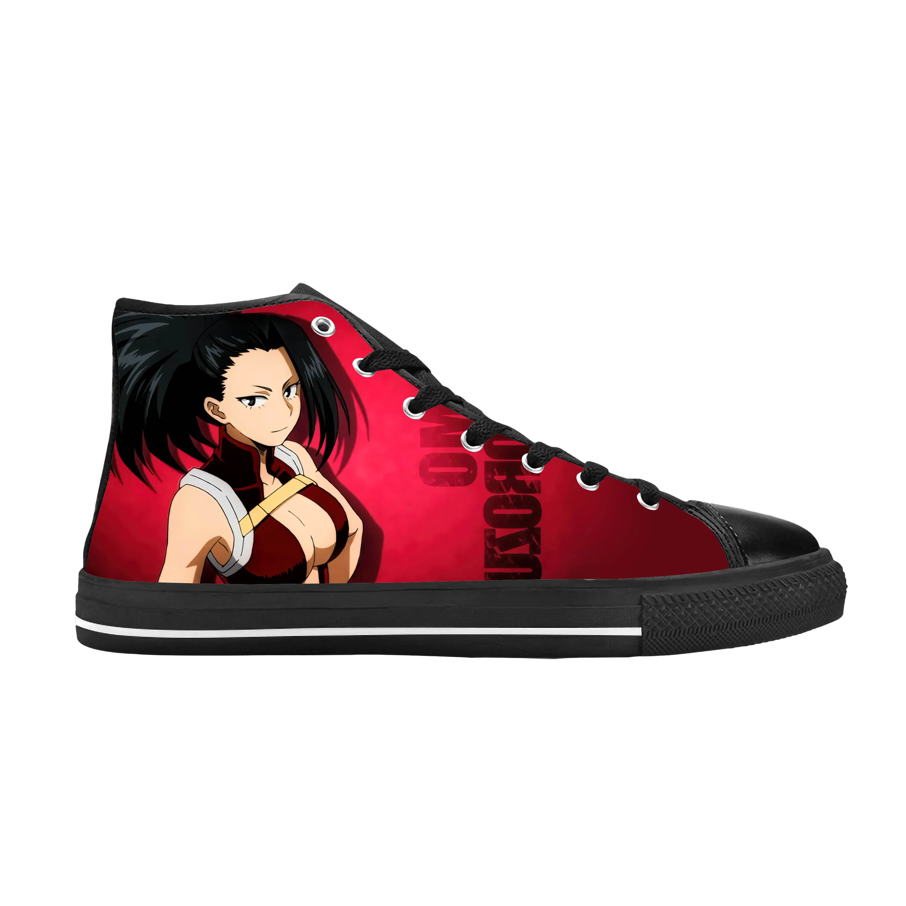 

Anime Manga Comic My Hero Academia Yaoyorozu Momo Casual Cloth Shoes High Top Comfortable Breathable 3D Print Men Women Sneakers