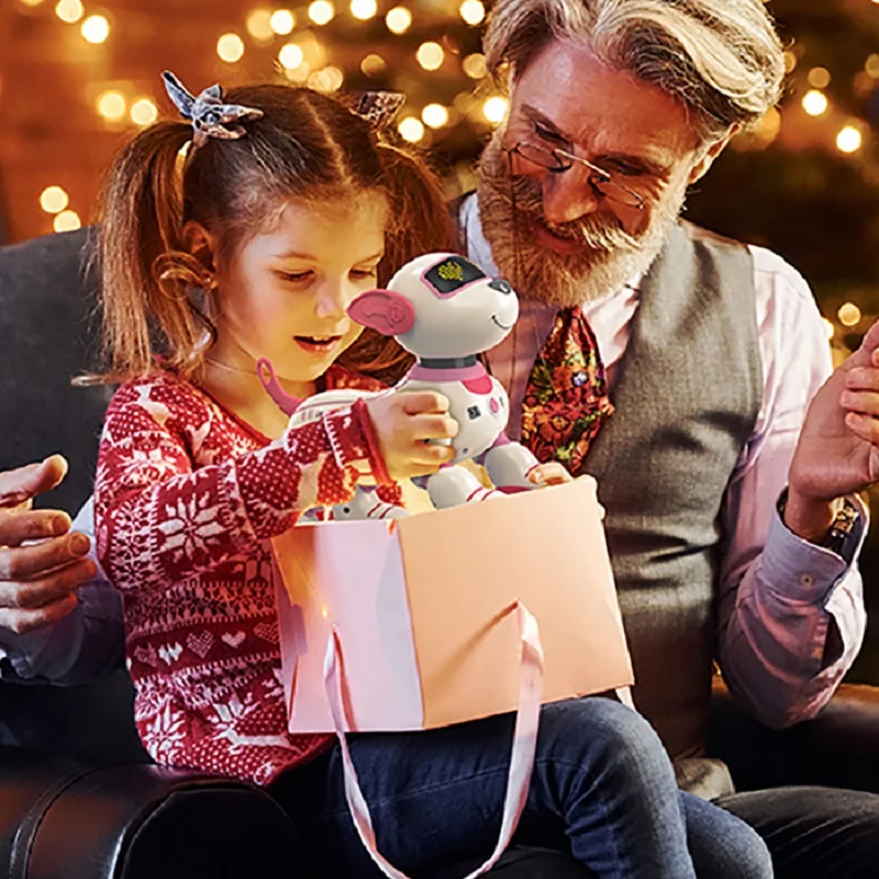 Intelligent Robot Dog Remote Control Stunt Smart Robots for Children Boys Kids Creative Birthday Gift