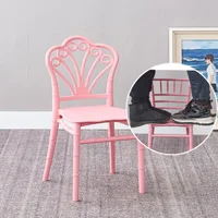 5 Pieces Lightweight Children's Furniture Plastic Chiavari Chairs Suitable for Living Rooms Restaurants Schools Parties Camping 6