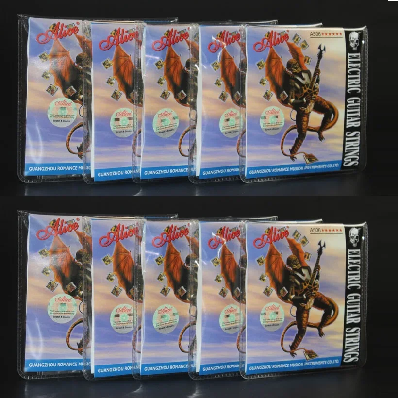 Description Picture 2 of item10 Pack Alice A506 Electric Guitar Strings Coated Steel Core Nickel Alloy Wound A506XL A506SL A506L Optional
