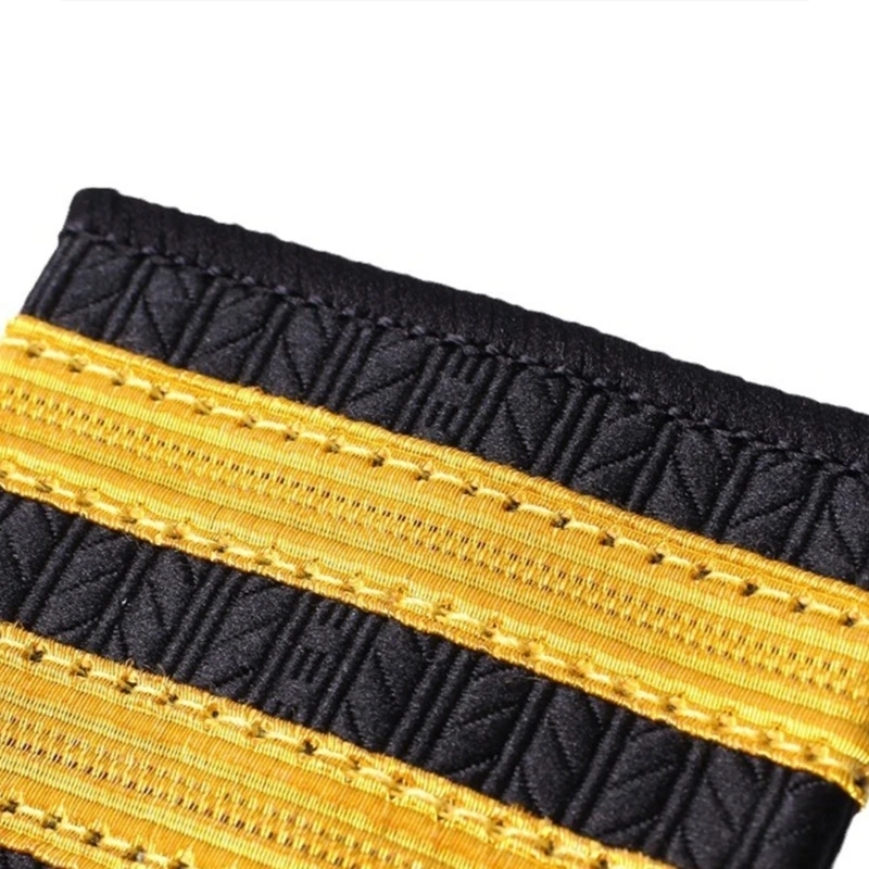 Captain Epaulettes Stripes Shoulder Accessory for Uniforms Drama Play Shoulder Board Jewelry