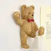 Cute Bear Resin Hook Wall Hanging  Retro Ins Style Blogger Bear Festival Gift Decorative Resin Ornament 1