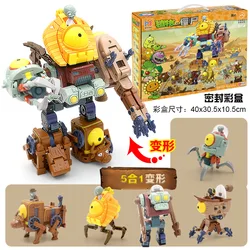 Deluxe Plants vs Zombies 2 Distortio Toy Set - Vibrant Collectible Anime Figures (5 in 1 2606)