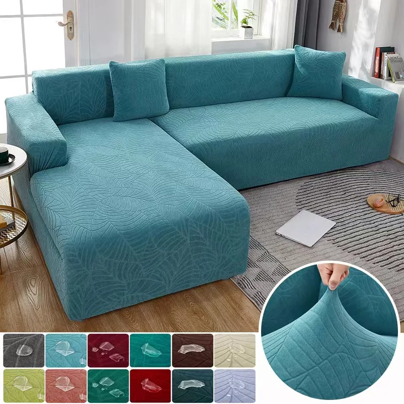 

Waterproof Elastic Sofa Cover for Living Room 1/2/3/4 Seater Thick Polar Fleece L-Shaped Corner Sofa Cover Armchair Protector