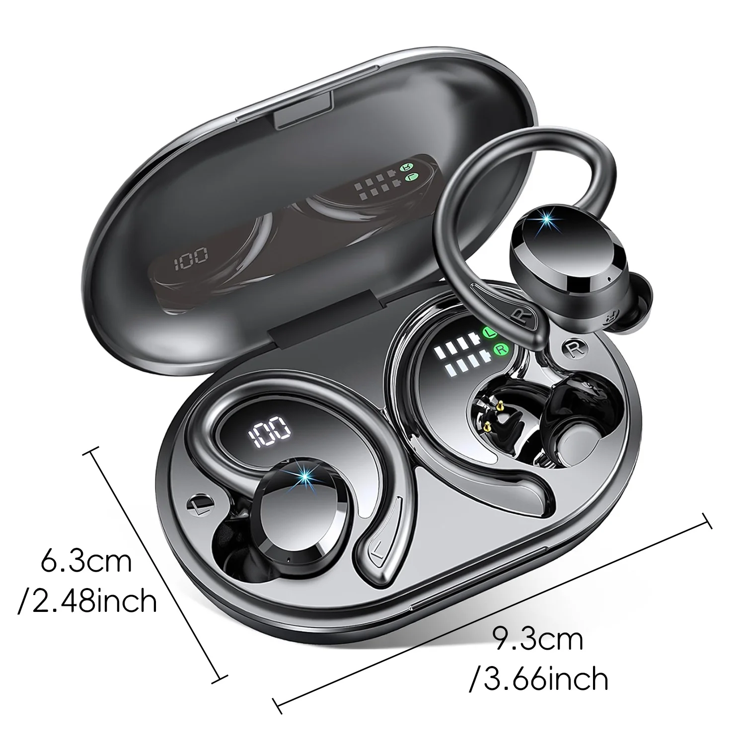 Cross-border foreign trade new Q38 ear mounted wireless smart 5.2 Bluetooth head