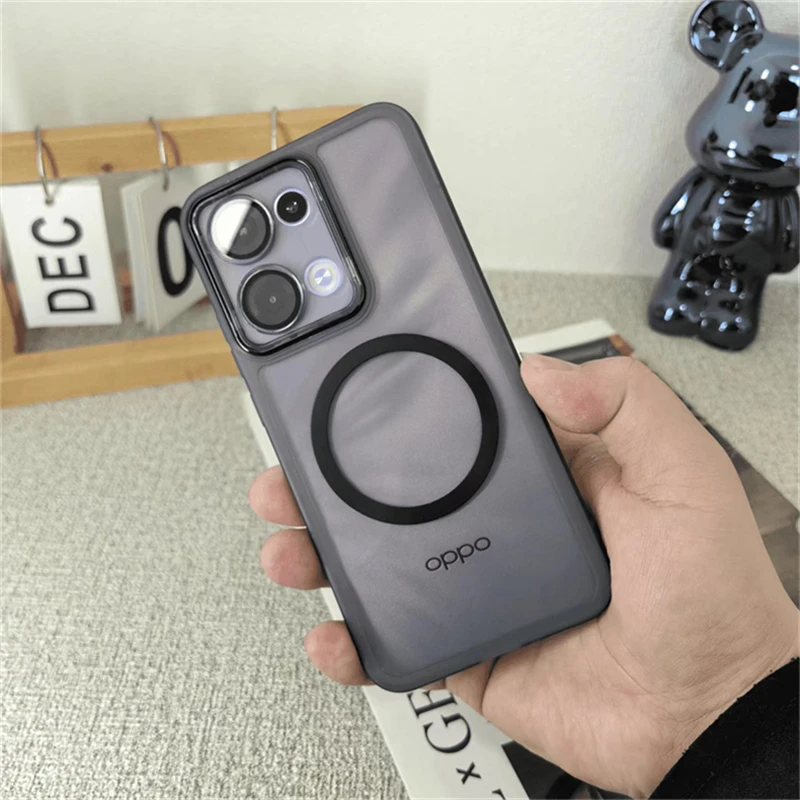 Transparent Soft Silicone Magnetic Phone Case with MagSafe and Camera Protection