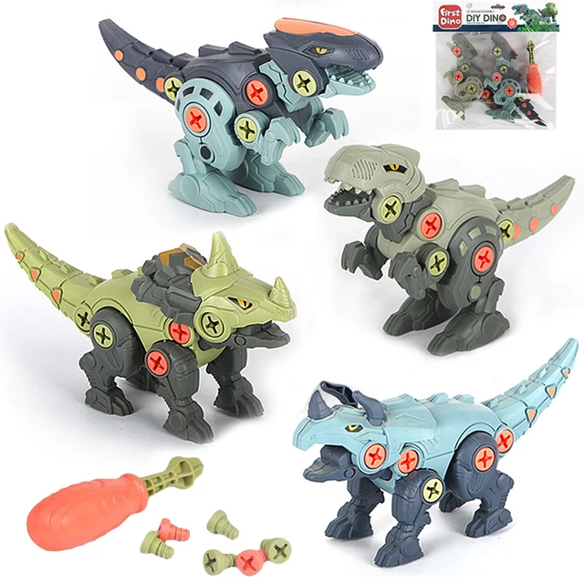 Children's Dinosaur Construction Boy Toy Set Educational Designer Model Screwdriver Disassembly Assembly Puzzle Toys for Boy 1