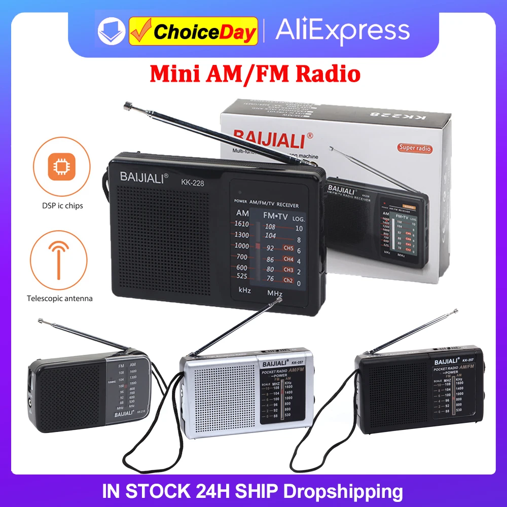 Retro-Mini-Weather-Radio-Full-Band-Plastic-Handheld-Weather-Radio-AM-FM ...