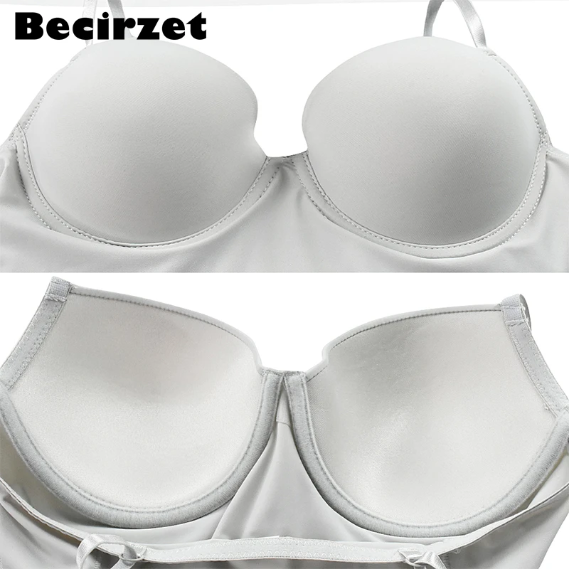 White Sexy Slip Dress Women Underwire Dresses Combination Underdress Full Slips Black Tube Underskirt