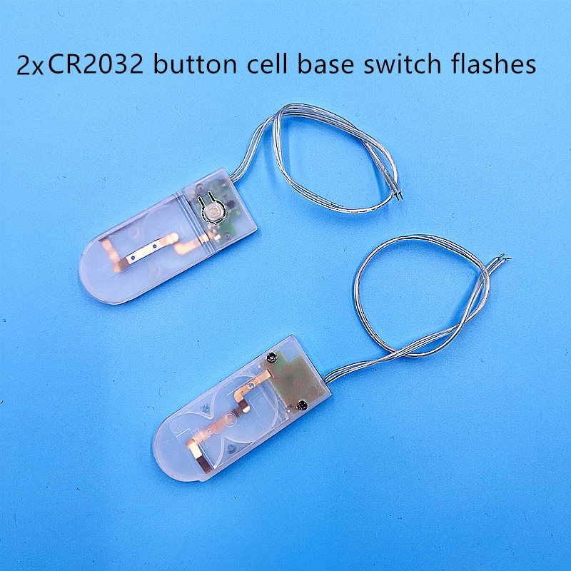 CR2025 CR2032 Button Coin Cell Battery Socket Holder Case Cover  with flashing/intermittent switch Battery box