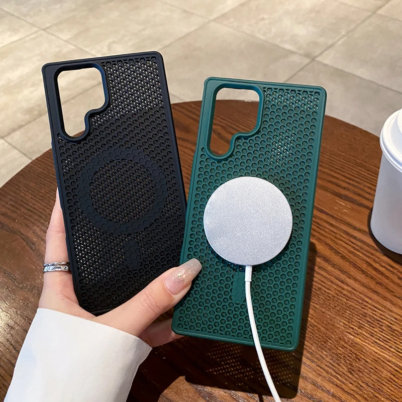 Magnetic Honeycomb Heat Dissipation Breathable Cooling Phone Case