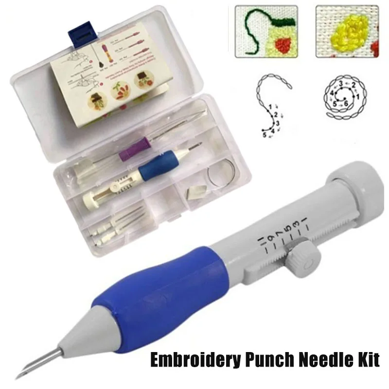 NewEmbroideryPunchNeedleKitStitchingToolSetMagicEmbroidery