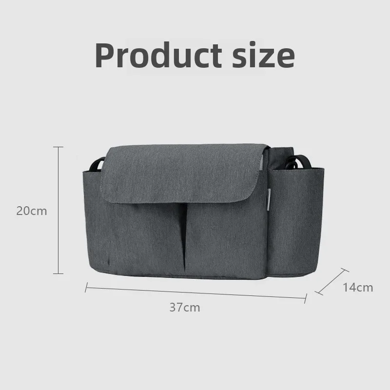 Description Picture 6 of itemStroller Organizer Bags Mummy Large Capacity Travel Hanging Bag Bottle Holder Pram Mommy Diaper Bags Baby Stroller Accessories