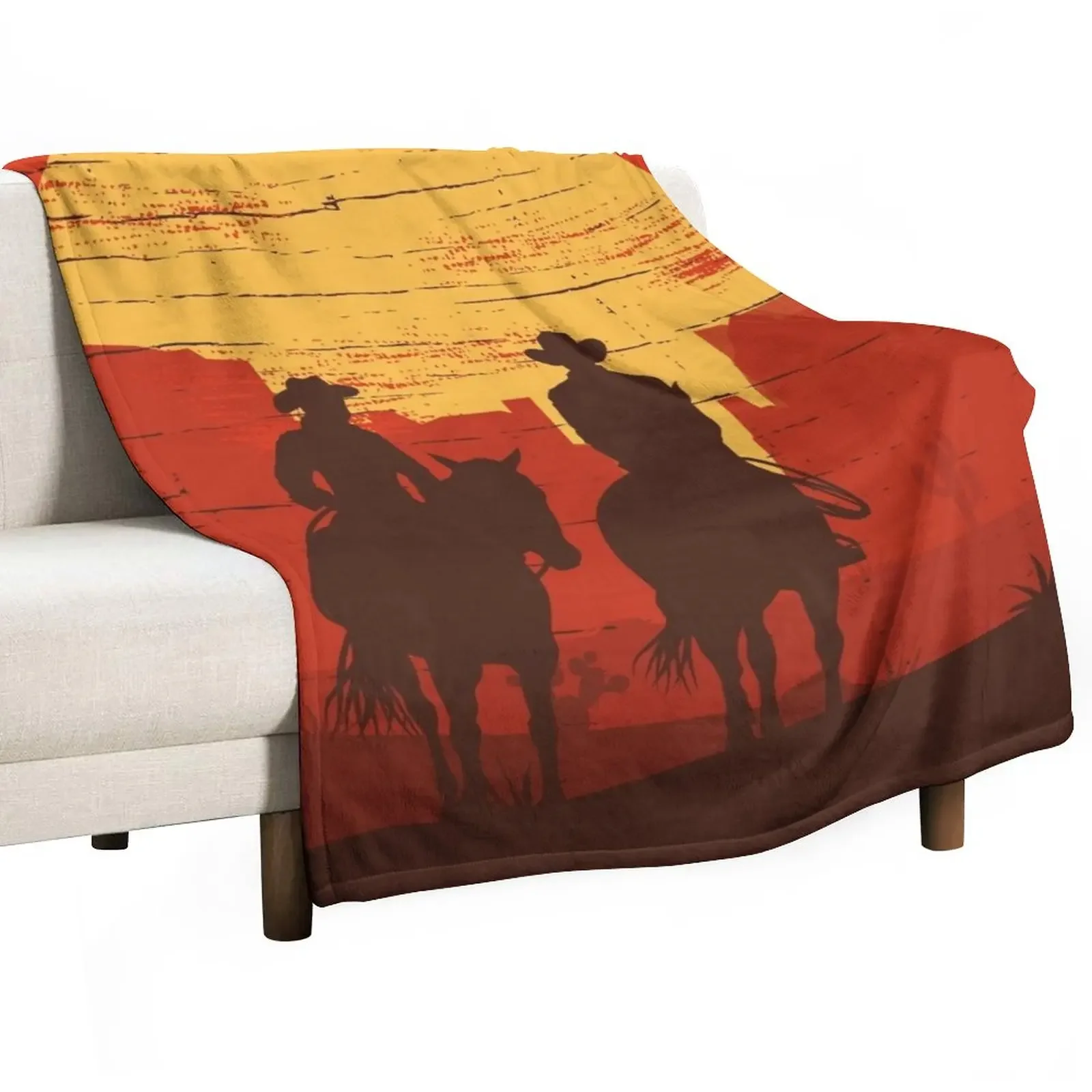 

Cowboys of the Wild West - Journey Throw Blanket Extra Large Throw Nap Blankets