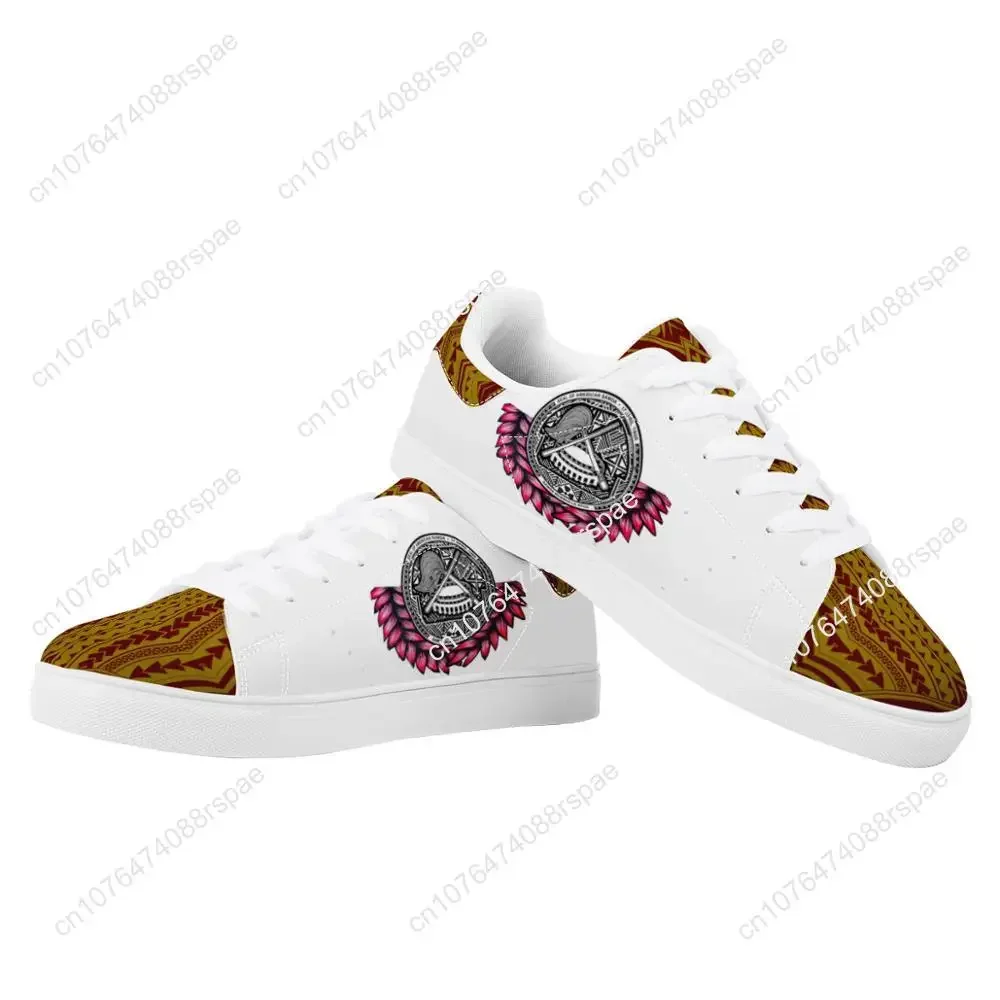 Fashion Trendy Flat Sneaker Polynesian Samoa Tribal Unique Ethnic Printed Custom Fashion Walking Sport Shoes Women Running Shoes