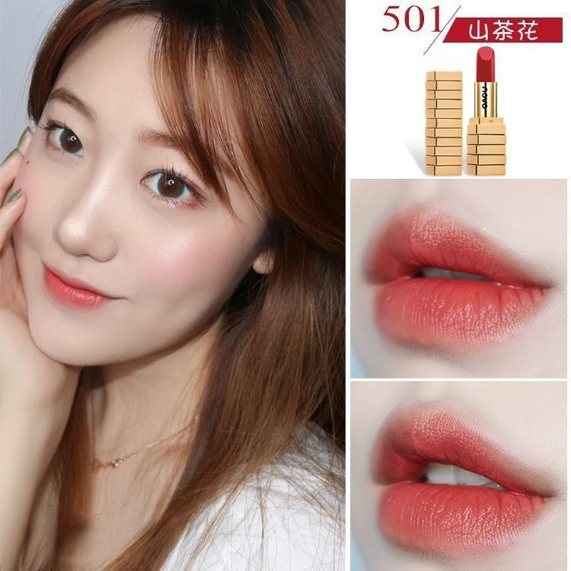 3.8g Lipstick Moisturizing Makeup Velvet Matte Gold Lipstick Waterproof