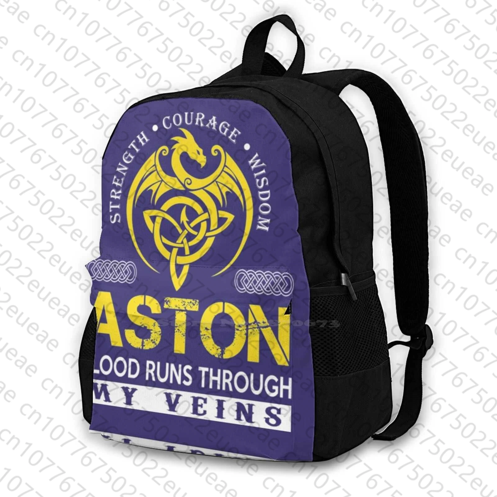 Aston Aston Blood Corre Attraverso Le Mie Vene Borsa Da Scuola Zaino Di Grande Capacità Laptop 15 Pollici Db7 Aston Martin Vanquish Zagato Aston