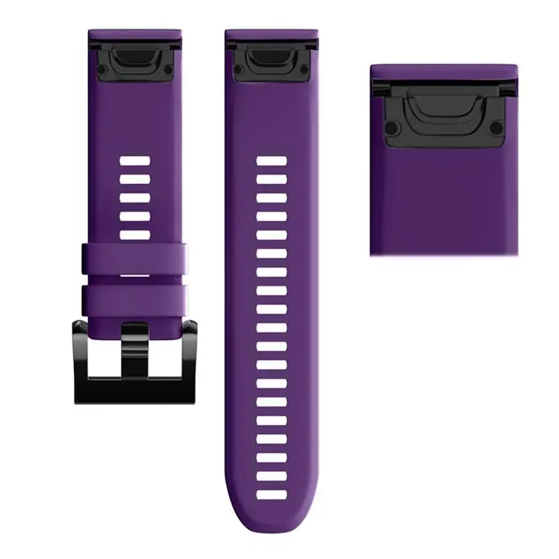 

HAODEE 26 22 20MM Watchband Strap For Garmin Fenix 7X 7 7S Watch Quick Release Silicone Easyfit Wrist Band Strap