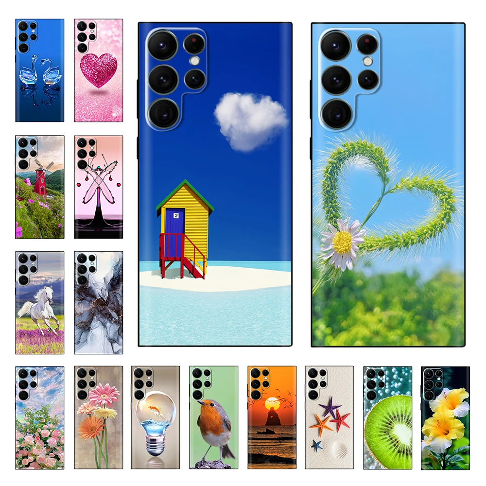 Per Samsung S22 Ultra Case S22 Plus Cute Heart Custodia Morbida In Silicone Per Samsung Galaxys22 Ultra S22 Plus Paraurti Posteriore