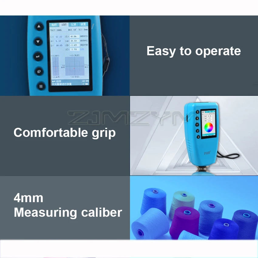 Portable Colorimeter 4/8mm Digital Precise LAB Color Tester Difference Meter TFT Display WR10 Series