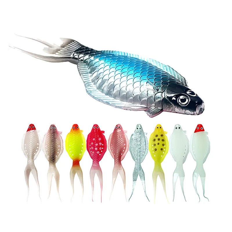 Bazooka JIG Shad Worm Soft Bait Jigging Wobblers Fishing Lure Tackle Bass Pike Aritificial Silicone Swimbait Shrimp Winter Bait