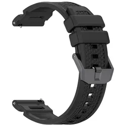 Breathable Silicone Strap Wristband Replacement - Garmin Venu X1 (Black)
